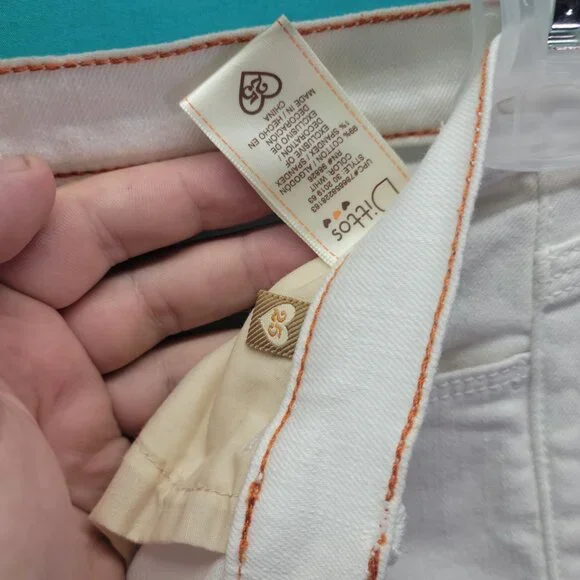 Dittos Womens White Skinny Mid Rise Jeans Size 25 - Picture 4 of 9